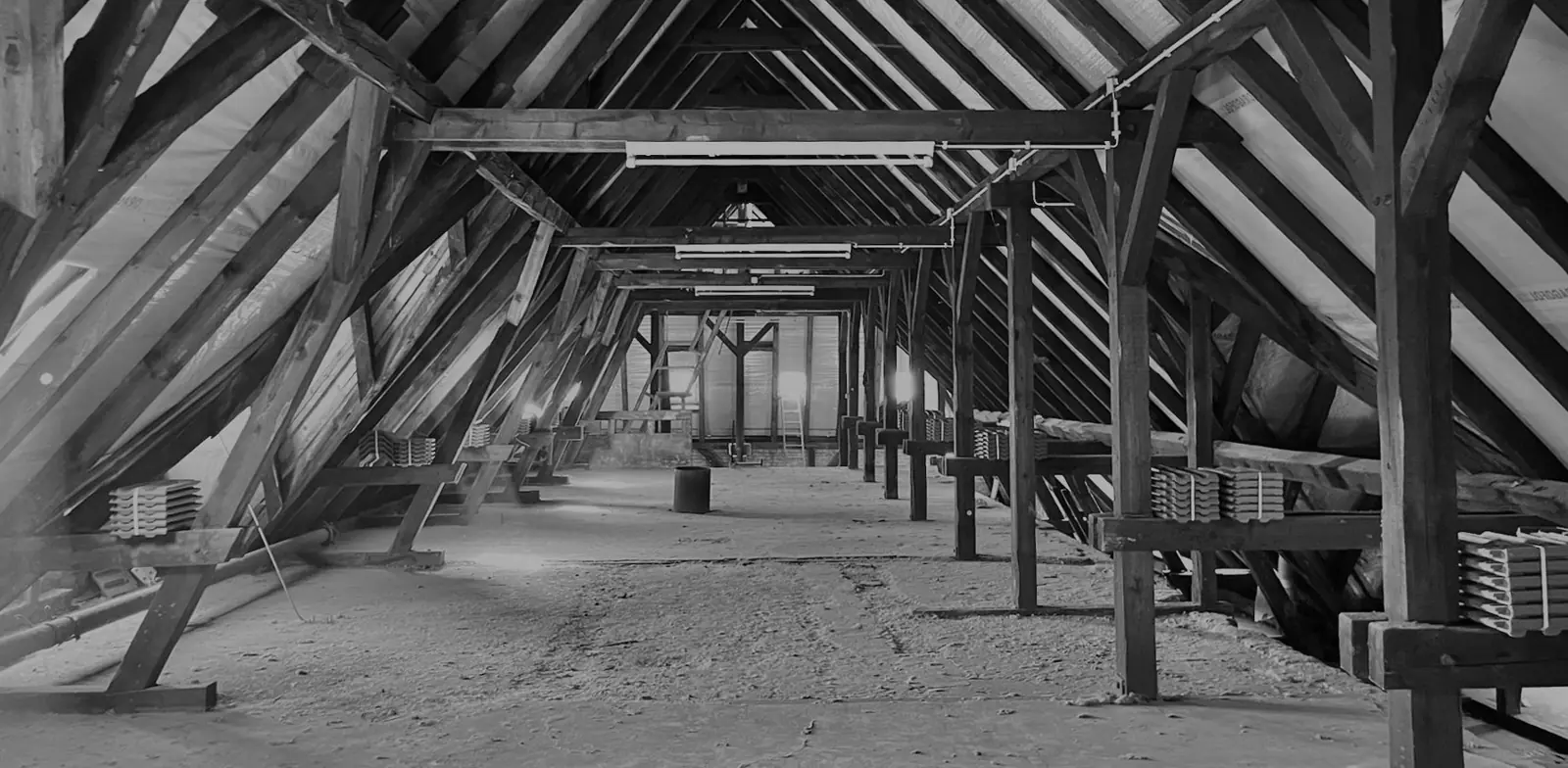 Dachstuhl des Amtsgerichts im Bestand