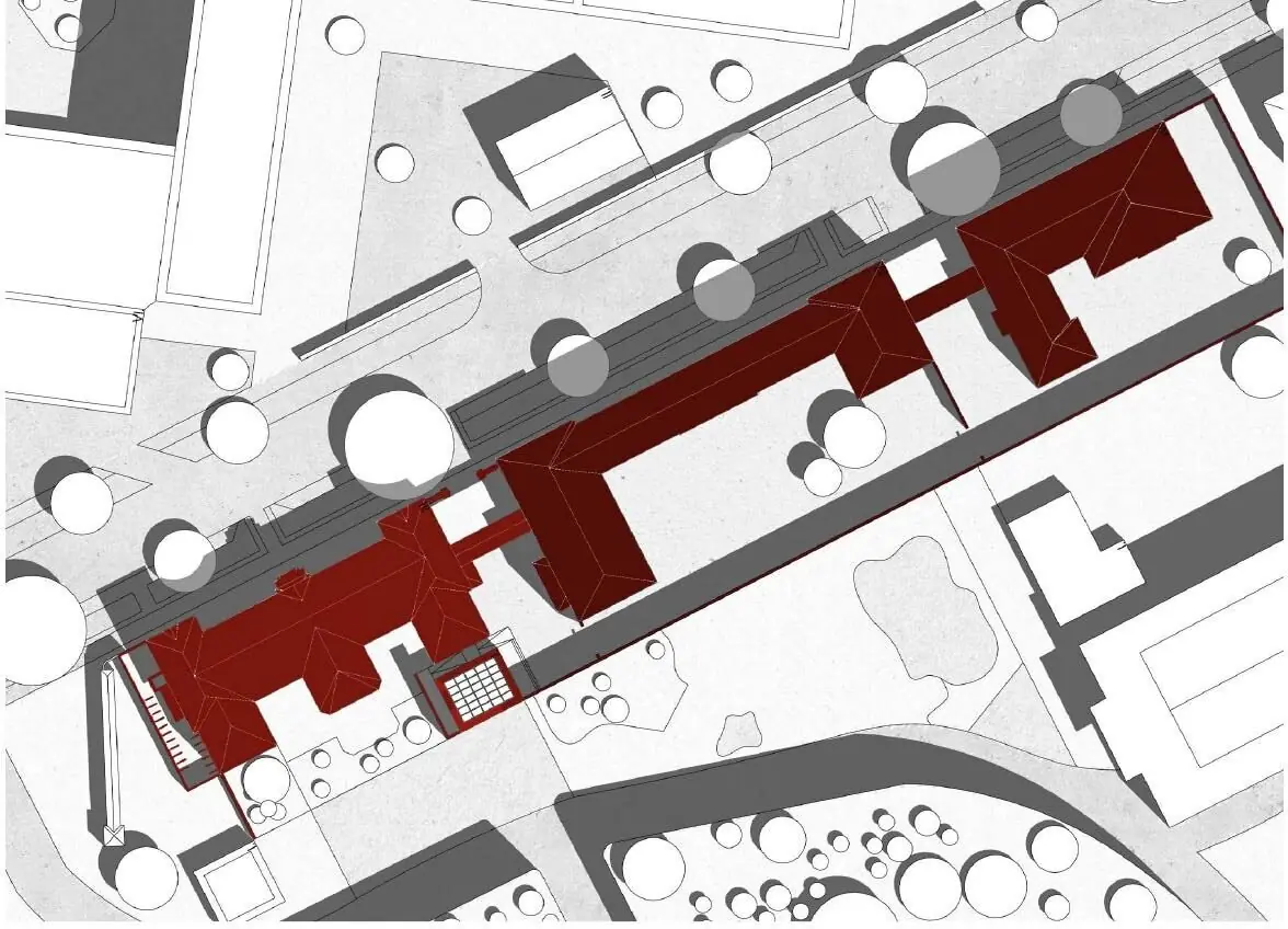 Lageplan des Amtsgerichtsareals